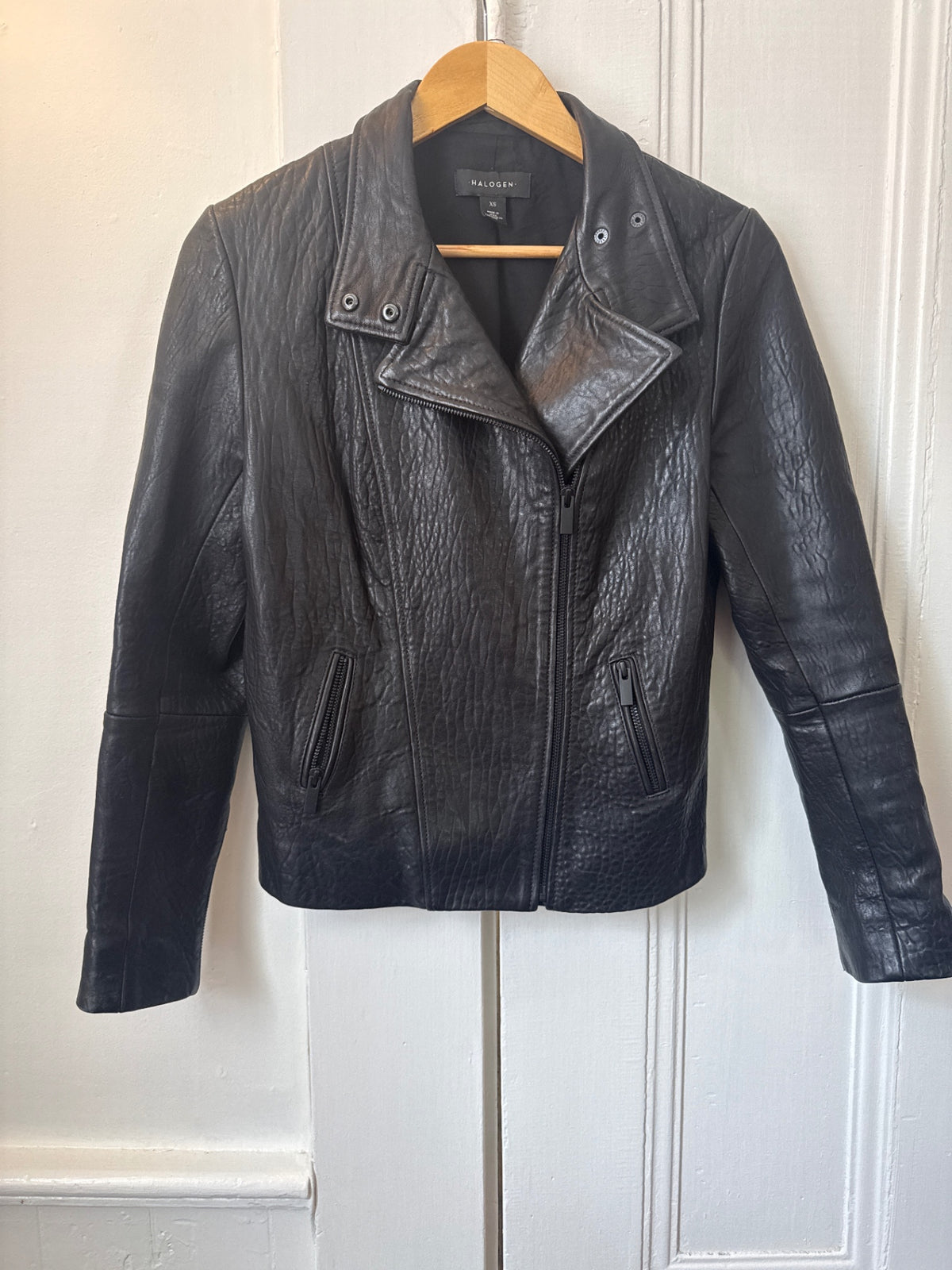 Halogen Leather Jacket XS Very Good