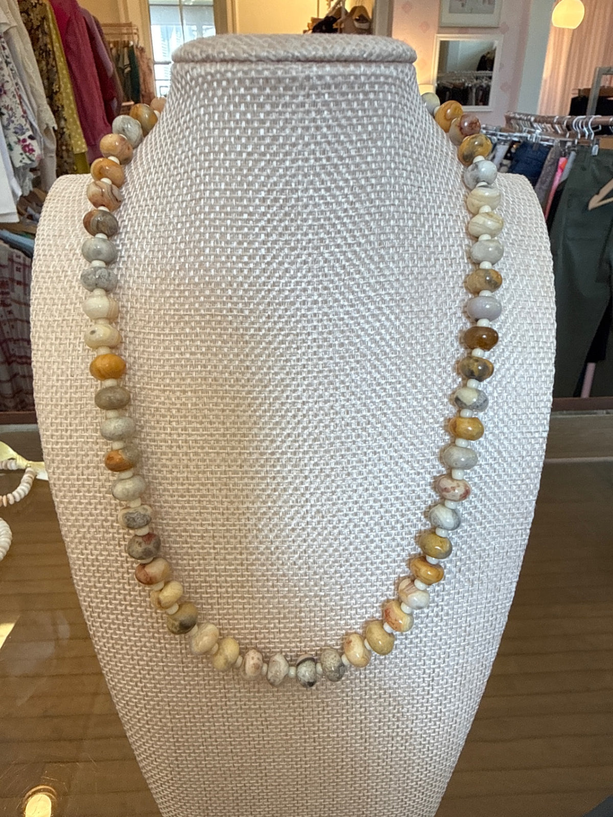 b.hive jewels Agate Necklace
