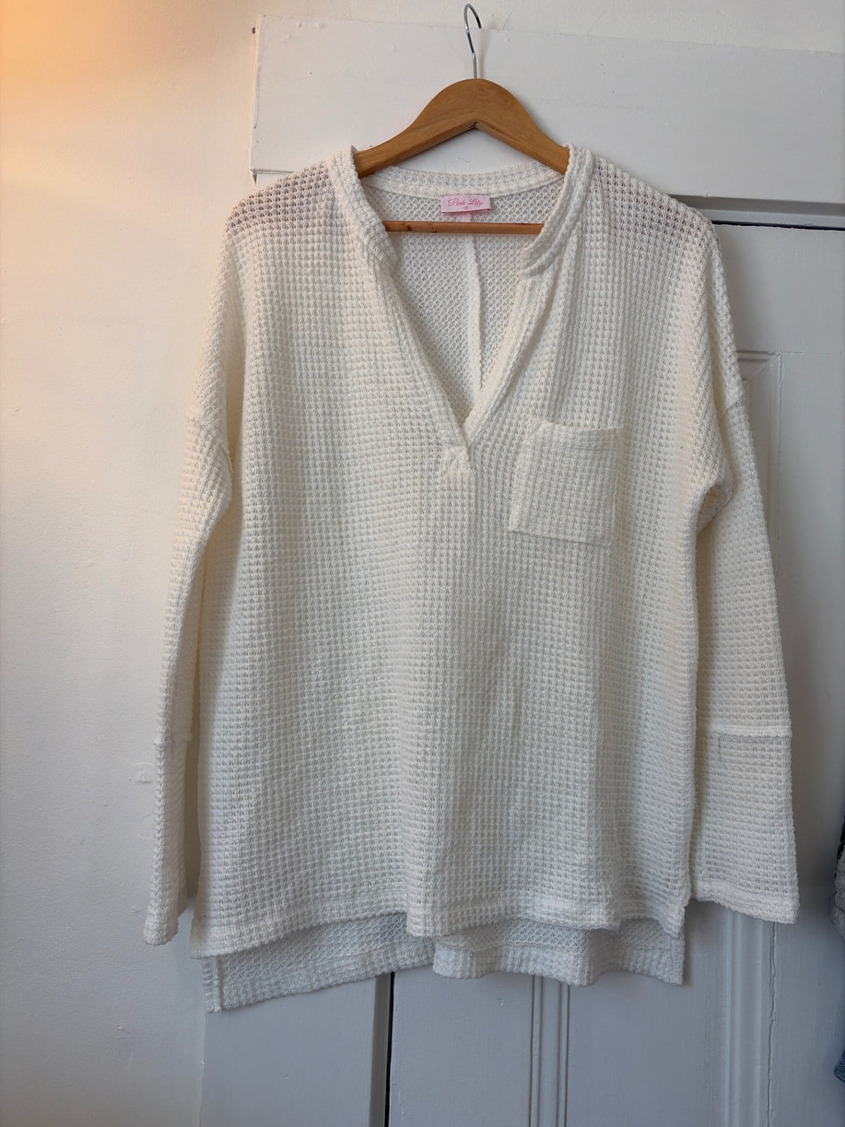 Pink Lily Top M Very Good
