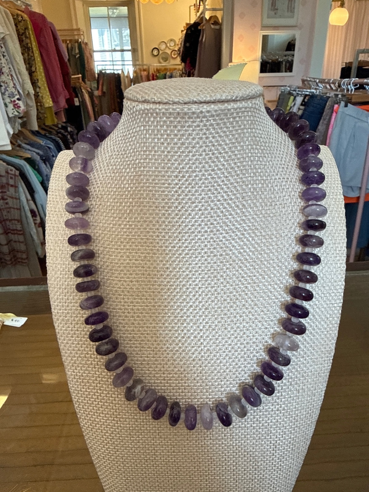 b.hive Amethyst necklace  