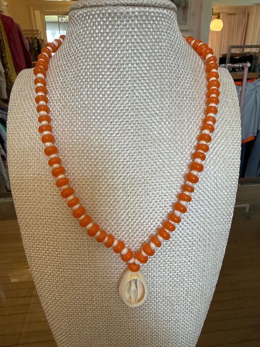 b.hive jewels orange African Seaglass