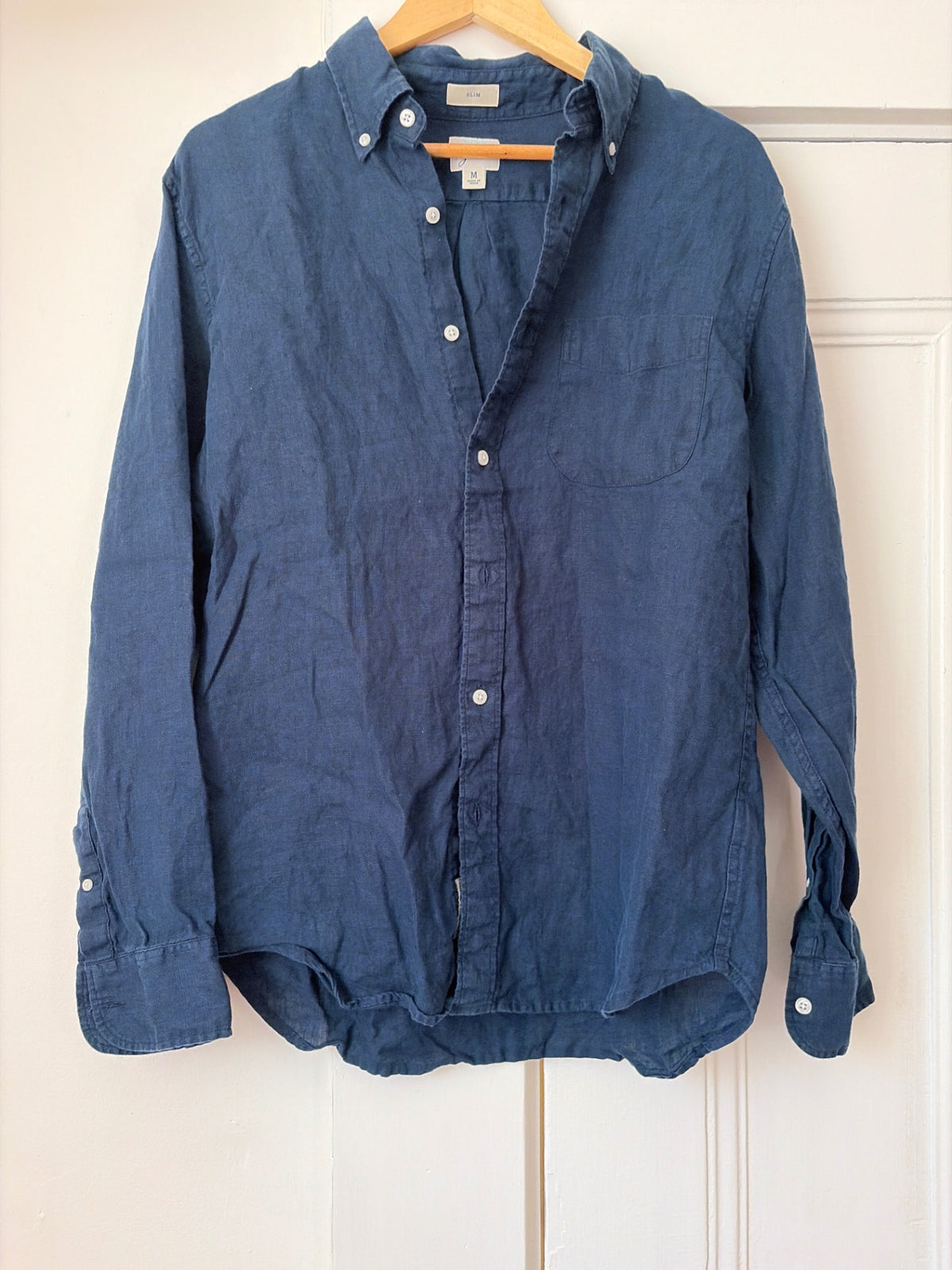 J Crew Linen Shirt M Good
