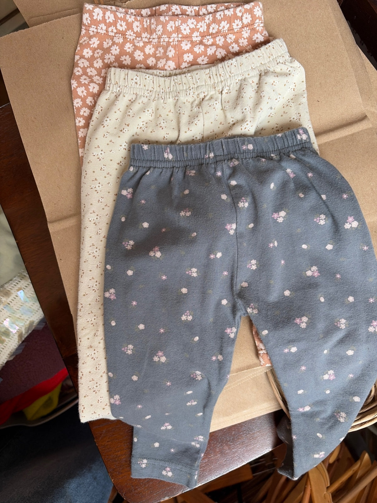 Jamie Kay Pants 3 pack 3-6 mo. Very Good